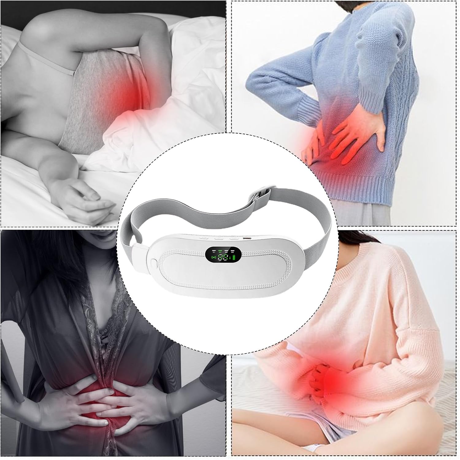 Cinturón Para Cólicos Menstruales Alivia el Malestar ✨