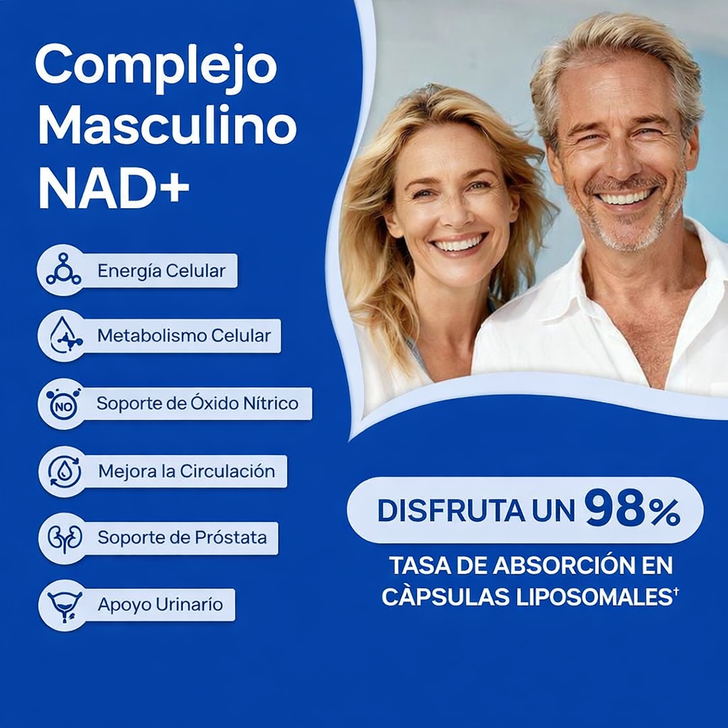 Selerb NAD+ para Hombre – Potencia y Rendimiento Masculino
