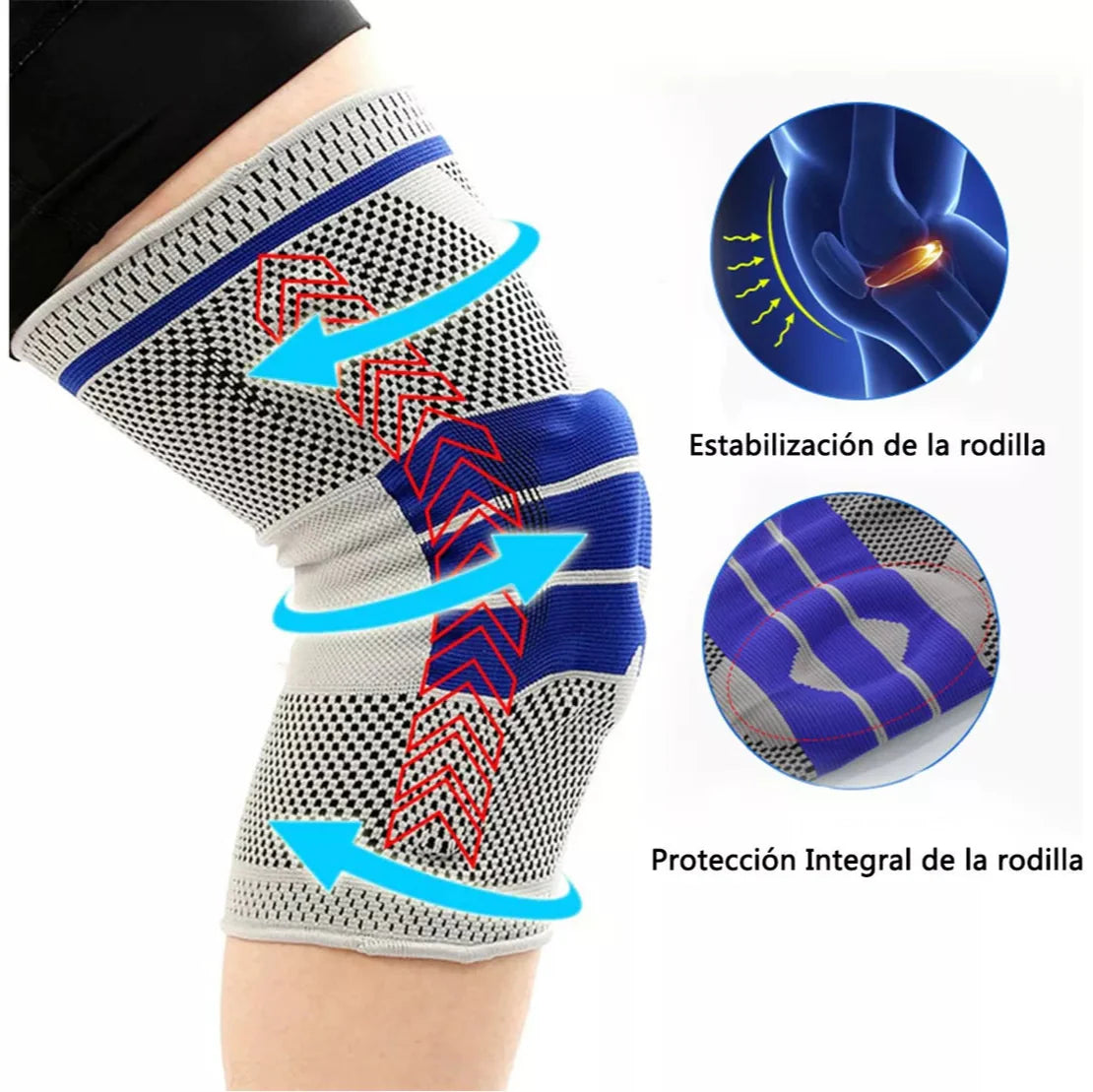 Rodillera Articulada Ortopédica con Gel y Varilla