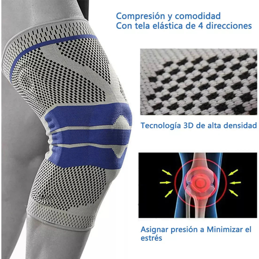 Rodillera Articulada Ortopédica con Gel y Varilla