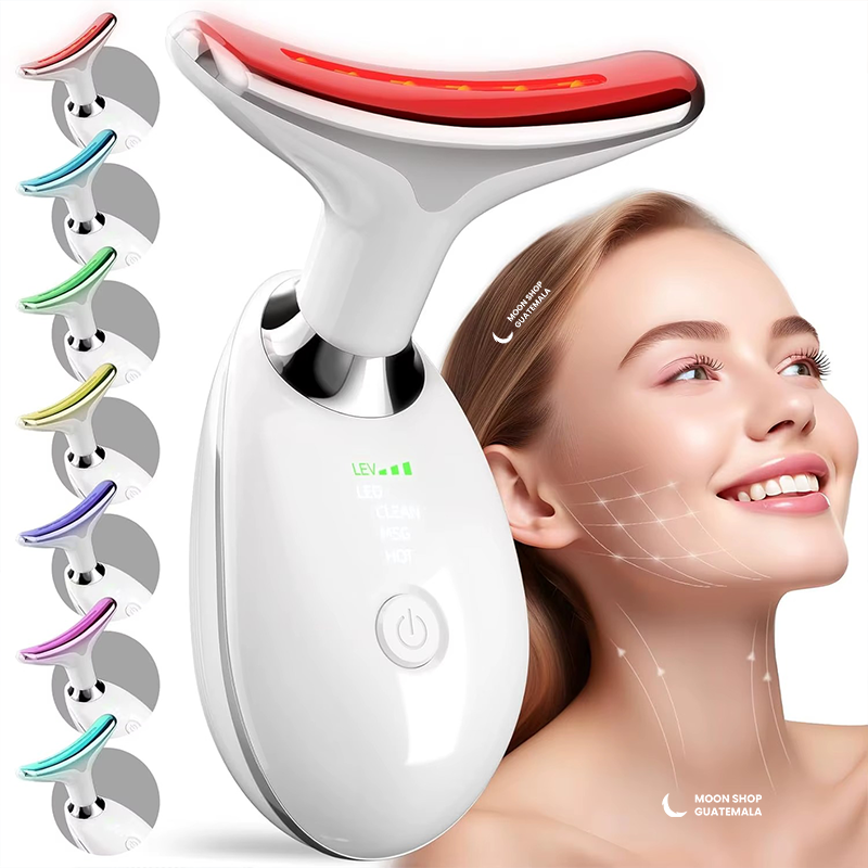 Masajeador Facial - Terapia de Luz Facial Antienvejecimiento 7 en 1 ✨