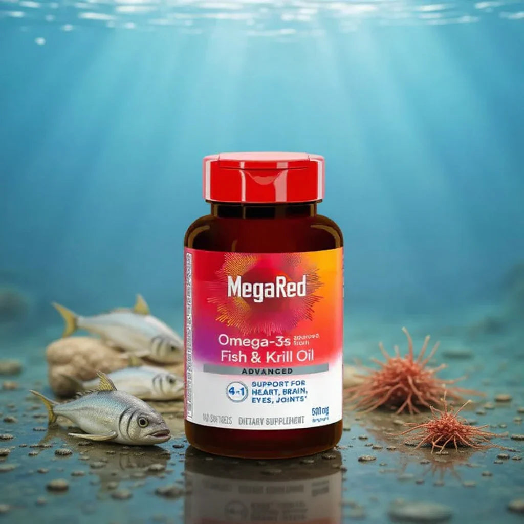 🔥MegaRed Omega-3® 90 Cápsulas Energía Masculina Apoyo a la Testosterona + Envío GRATIS
