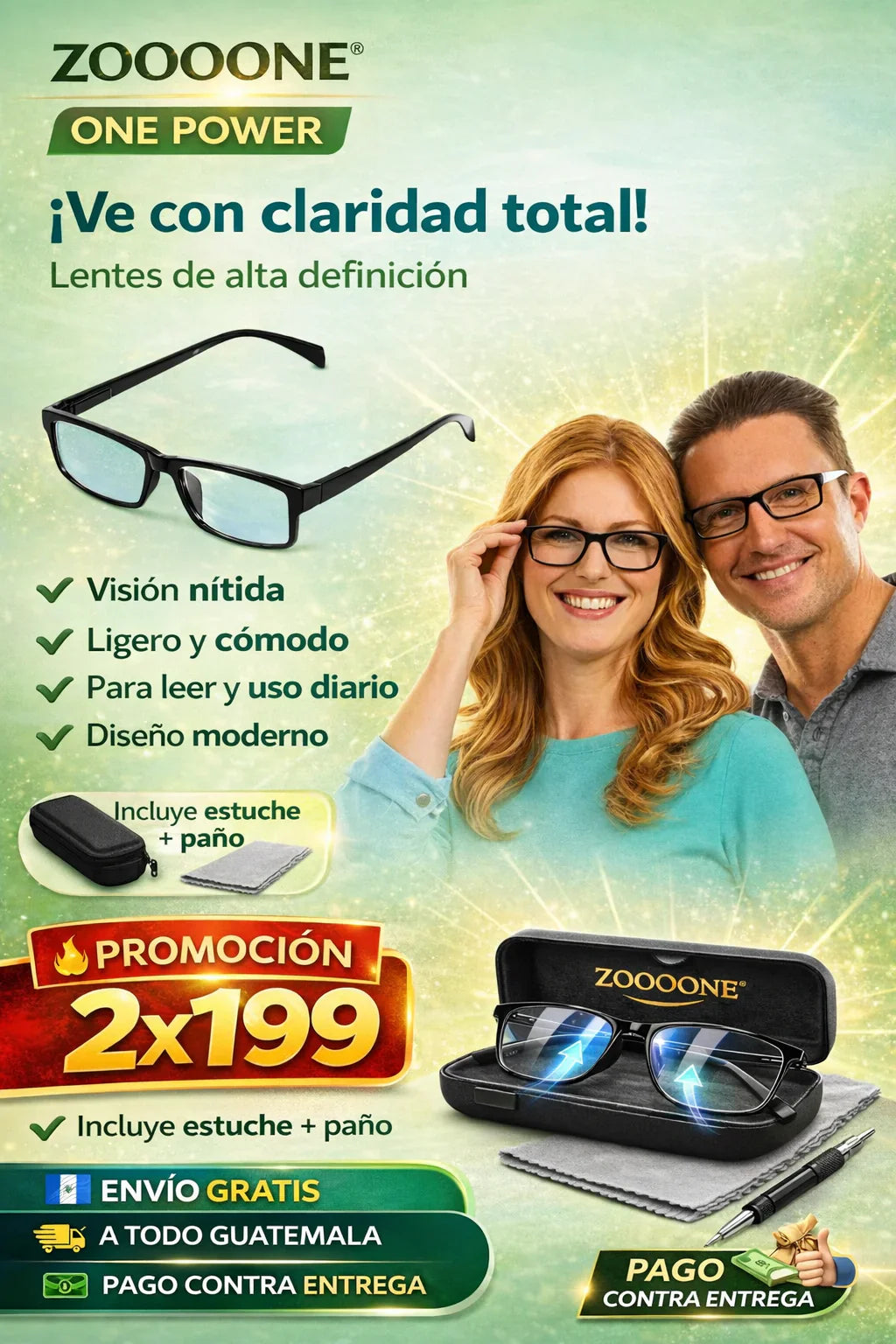 👓 LENTES ONE POWER™ Bifocales Inteligentes | 2X1-Q199+ Envío Gratis