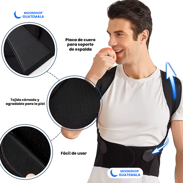 Corrector de Postura Ajustable con Soporte, Alivio del dolor ✨