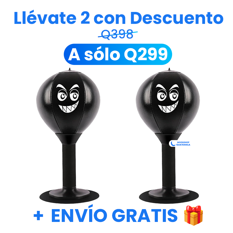 Saco de Boxeo de Escritorio - Anti-estrés con ventosa 🥊