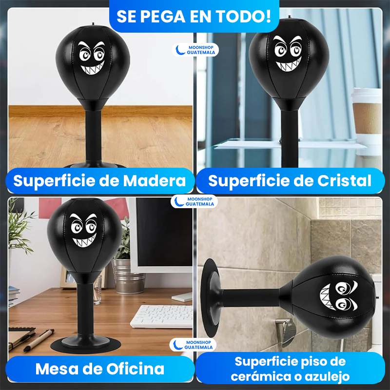 Saco de Boxeo de Escritorio - Anti-estrés con ventosa 🥊