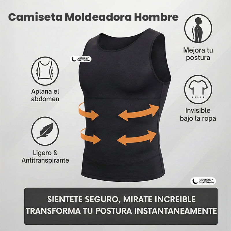 Camiseta de Compresión para Postura Masculina ✨