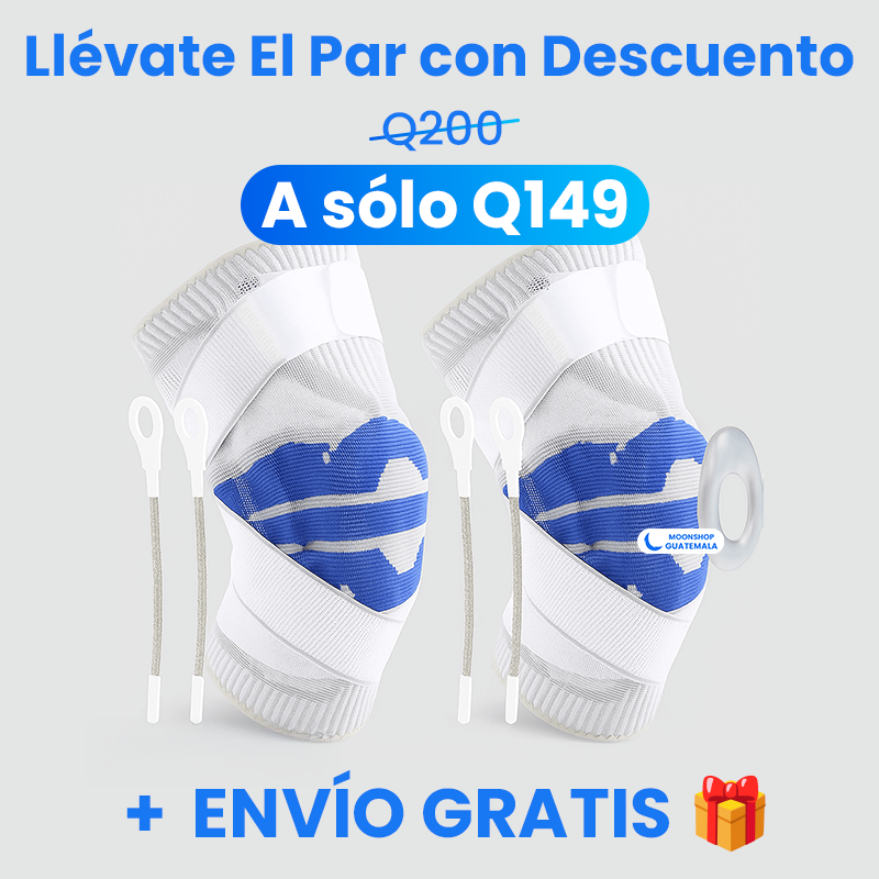 Rodillera Ortopédica con Gel y Varillas Laterales | Soporte para Dolor, Lesiones y Deporte ✨