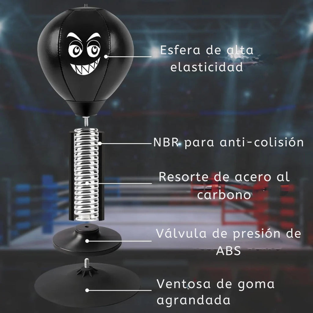 Saco de Boxeo de Escritorio - Anti-estrés con ventosa 🥊