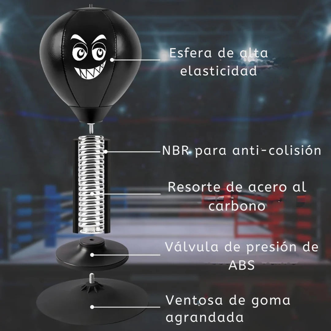 Saco de Boxeo de Escritorio - Anti-estrés con ventosa 🥊